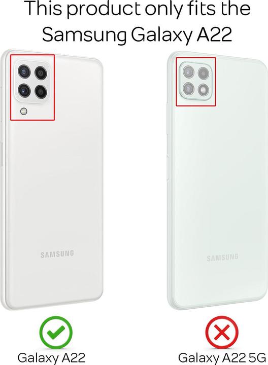 Produktbild Nalia Klare Silikon Handyhülle (Samsung Galaxy A22)