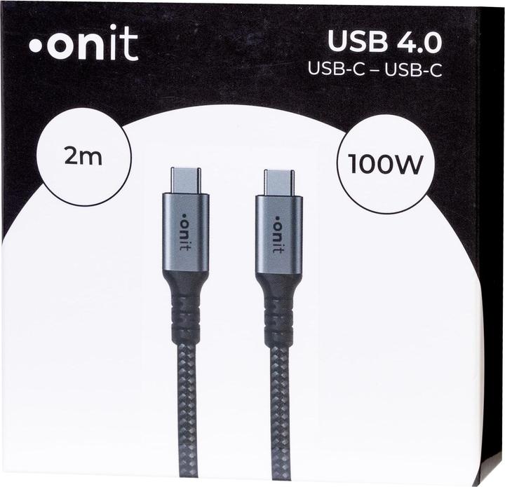 Actual product image Onit USB C – USB C (2 m, USB 4.0)