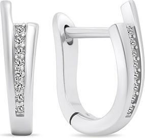 Brilio Silver - Beautiful silver earrings with zircons EA566W