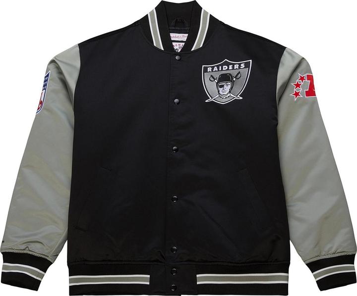 Produktbild Mitchell & Ness M&N Heavyweight Satin Jacke NFL Oakland Raiders - S (S)