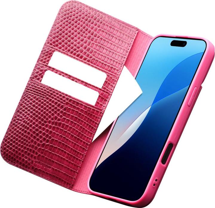 Produktbild QiAlino Hülle Croco Flip (Apple iPhone 16 Pro Max)