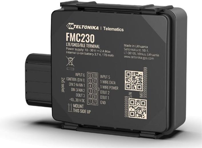 Immagine prodotto Teltonika FMC230 - Terminale impermeabile LTE Cat. 1 con configurazione d'ingresso flessibile