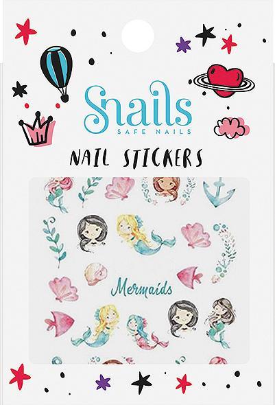 Snails Mermaid nail sticker