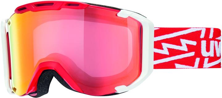 Produktbild Uvex Sports Snowstrike VM Skibrille (Farbe: 3023 red/white, double lens, litemirror red, variomatic/clea...