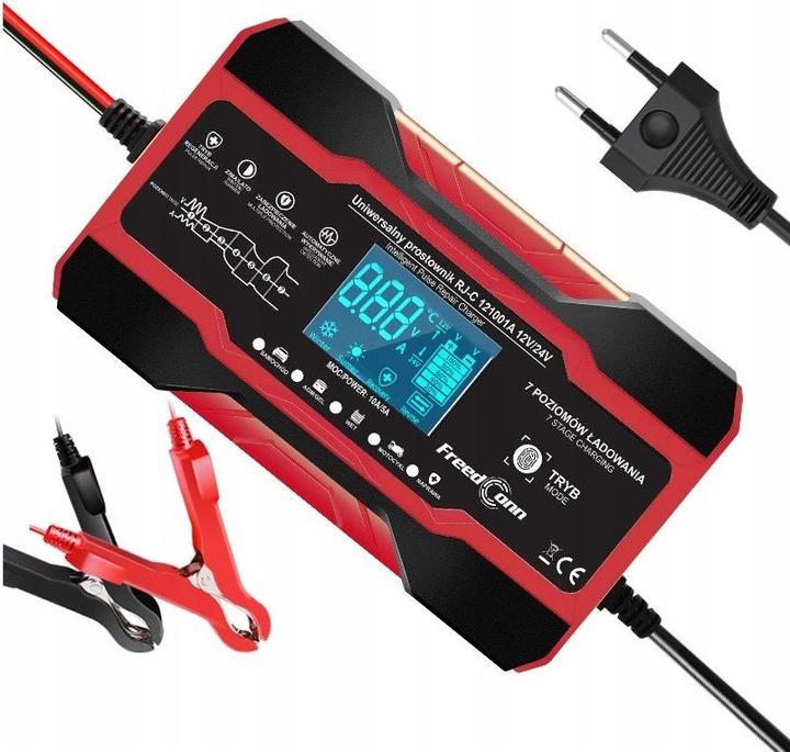 Produktbild RJ Tianye Prostownik akumulatorowy RJ-C 121001A 12V 10A /24V 5A (12V, 24V, 10 A)