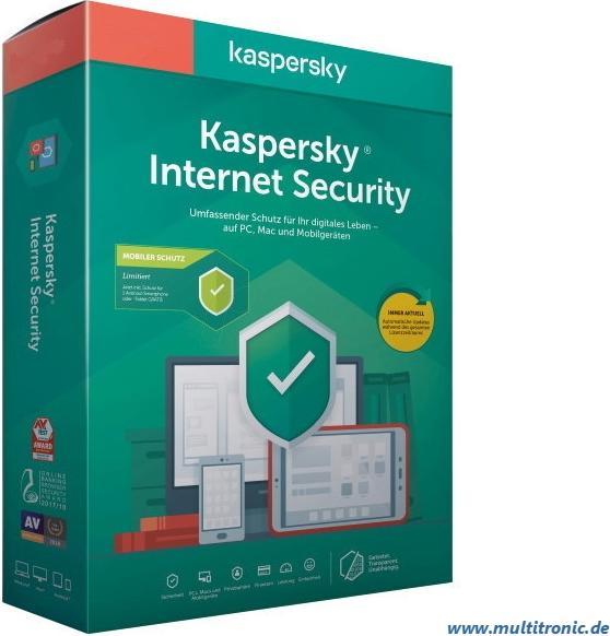 Kaspersky Internet Security + Android Security 2020 (1 User, 12 months)