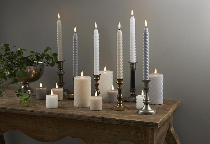 Produktbild Star Trading LED Pillar Kerze 2er Pack Flamme Swirl (2 x)