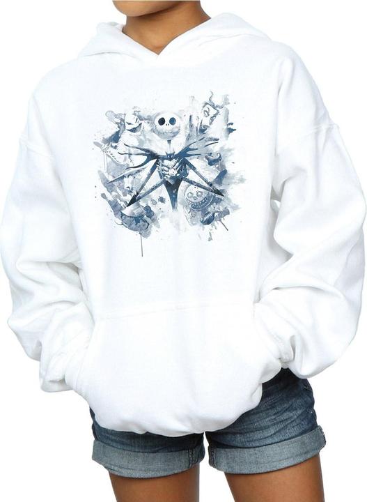 Actual product image Disney Girls Nightmare Before Christmas Paint Spray Carers Hoodie (140, 146)