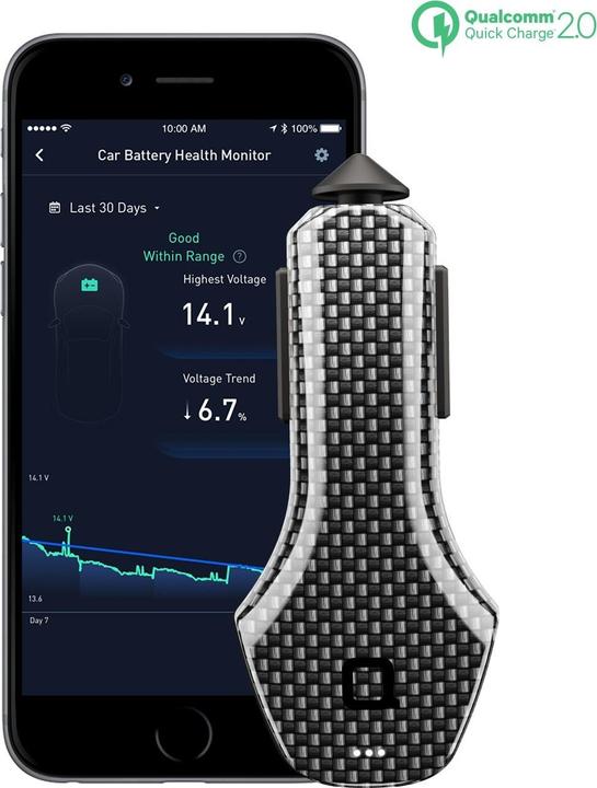 Immagine prodotto nonda Caricatore da auto ZUS Smart Car Charger fibra di carbonio 2.4 A