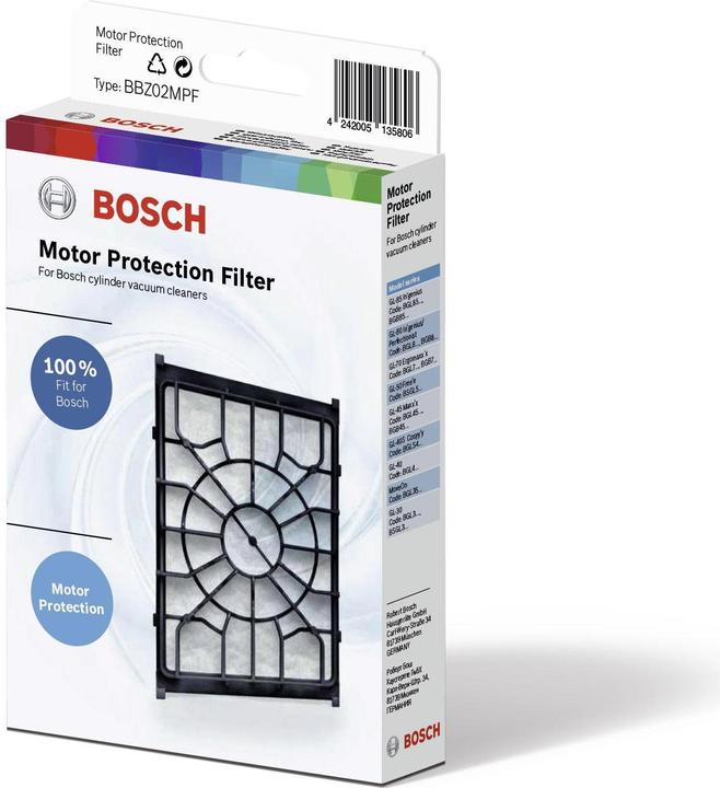 Actual product image Bosch Hausgeräte Motor protection filter