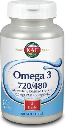Produktbild Kal Omega 3 720-480 60 Perlas (Körperöl)