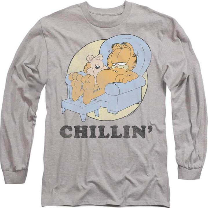 Actual product image Garfield Unisex Adult Chillin T-Shirt (L)