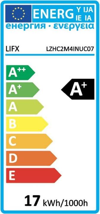 Label énergétique Lifx Z Color & White (RGBW, 200 cm, Intérieur)