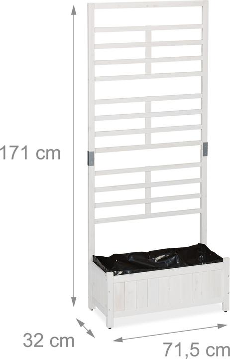 Image du produit Relaxdays Bac à plantes mur en espalier (71.50 cm)