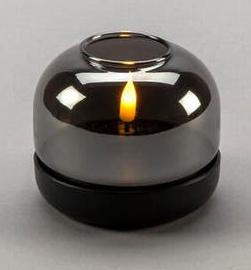 Produktbild LED Kerze schwarzer Sockel 1835-700 6h Timer D8,5 H7,5cm AA excl. 1835-700 (1 x)