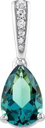 Immagine prodotto Silvego Ciondolo Ella in argento con tormalina Paraiba sintetica e zirconi brillanti MSS195PPAR (Argento 925)