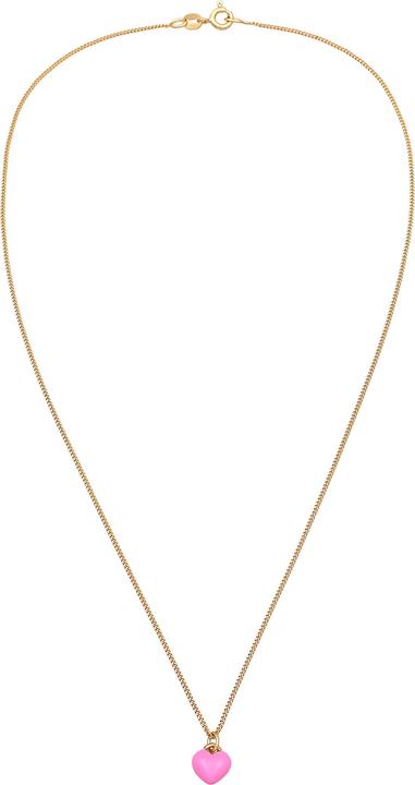 Actual product image Elli Heart (925 Sterling silver gold-plated, No stone, Enamel, 40 cm)