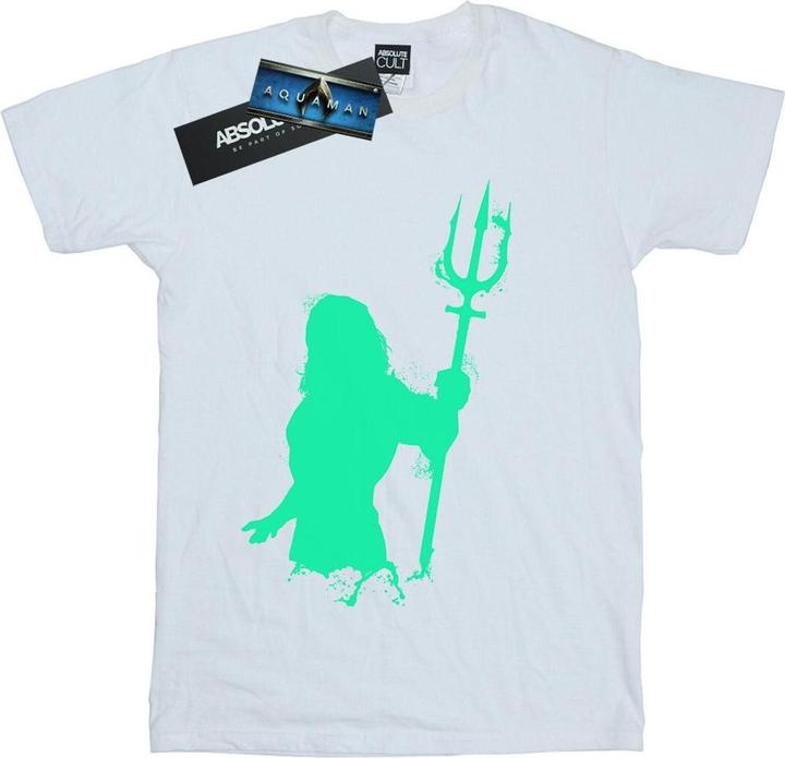 Aquaman Aqua Silhouette TShirt (XL)