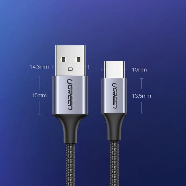 Actual product image Ugreen USB A — USB C (0.25 m, USB 2.0)