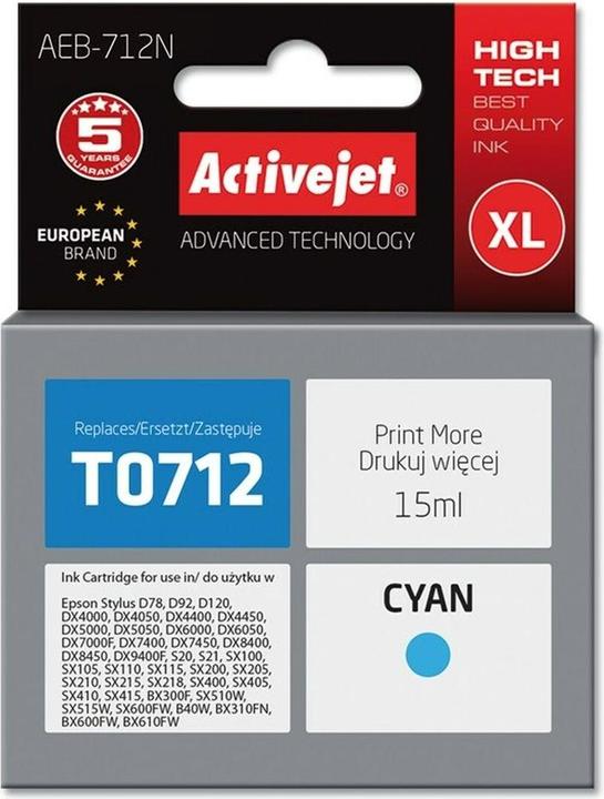 Produktbild Activejet AEB-712N Druckerpatrone (e) Kompatibel Hohe (XL-) Ausbeute (C)
