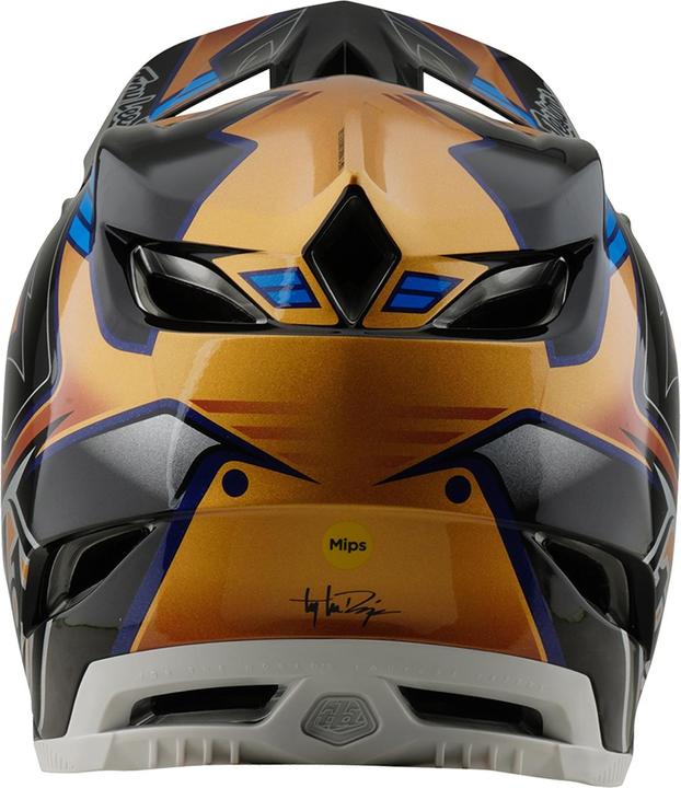 Actual product image Troy Lee Designs D4 Composite MIPS Helmet, Royalty, black/gold, XS | 53-54cm