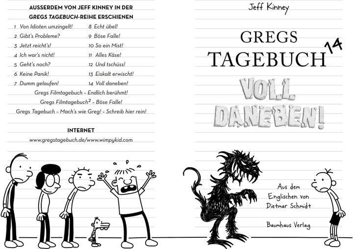 Produktbild Gregs Tagebuch 14 - Voll daneben! (Deutsch, Jeff Kinney, 2019)