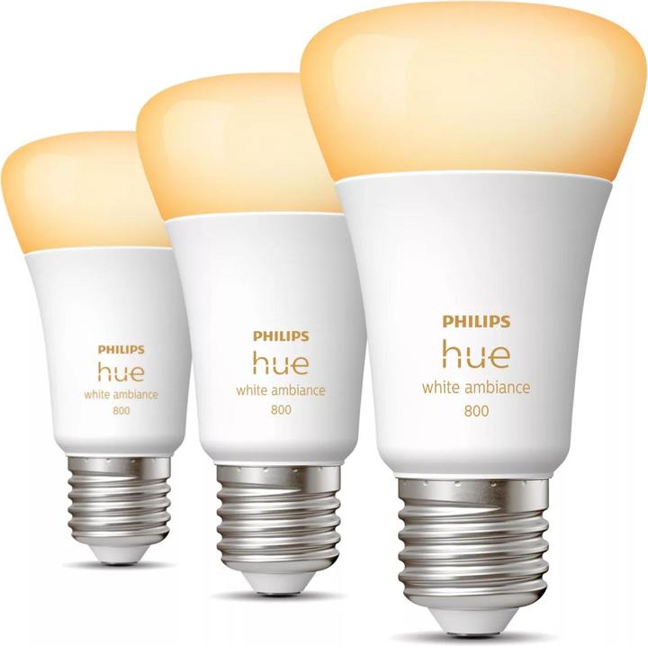 Philips Leuchtmittel White Ambiance (E27, 9 W, 806 lm, 3 x, F)