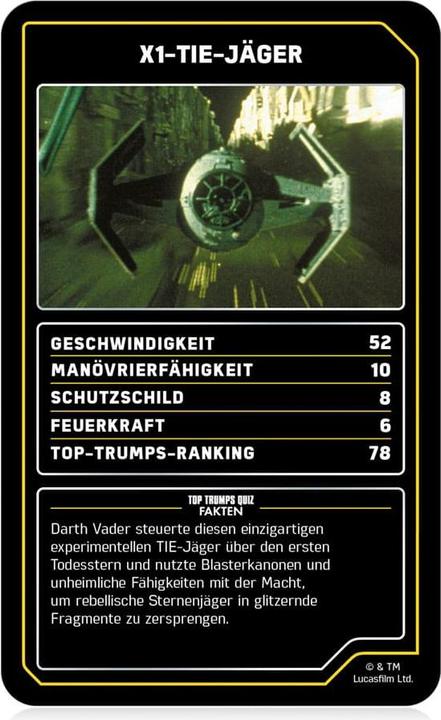 Image du produit Winning Moves Top Trumps Collectables Star Wars Vaisseaux spatiaux (Allemand)