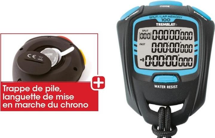 Tremblay Professional stopwatch 100laps for professionals