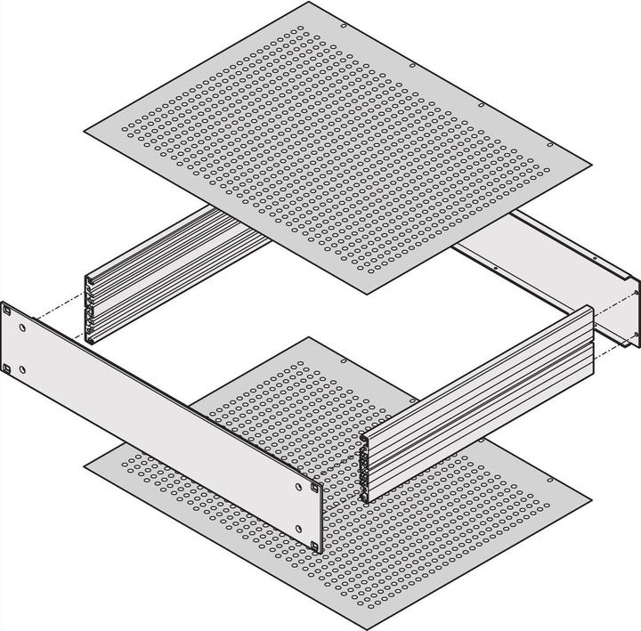 Image du produit Schroff Tôles de couverture - TÔLE DE COUVERTURE 400T PERFORÉE