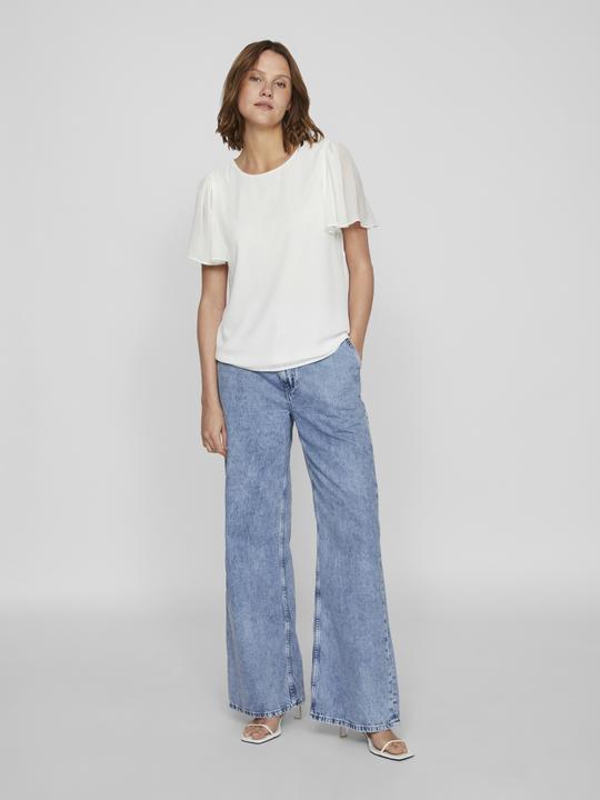Actual product image Vila Round neck top with short sleeves (40)