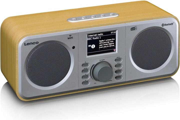 Productafbeelding Lenco DIR-141 (FM, DAB+, PLL, VHF, Internet radio, Bluetooth, WiFi)