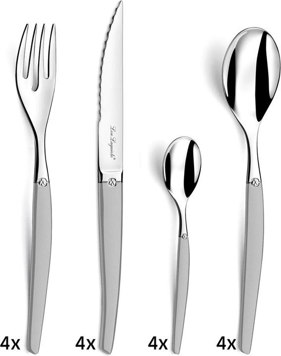 Produktbild Lou laguiole JET Besteckset 16-teilig (16 Stück, Besteck Set)