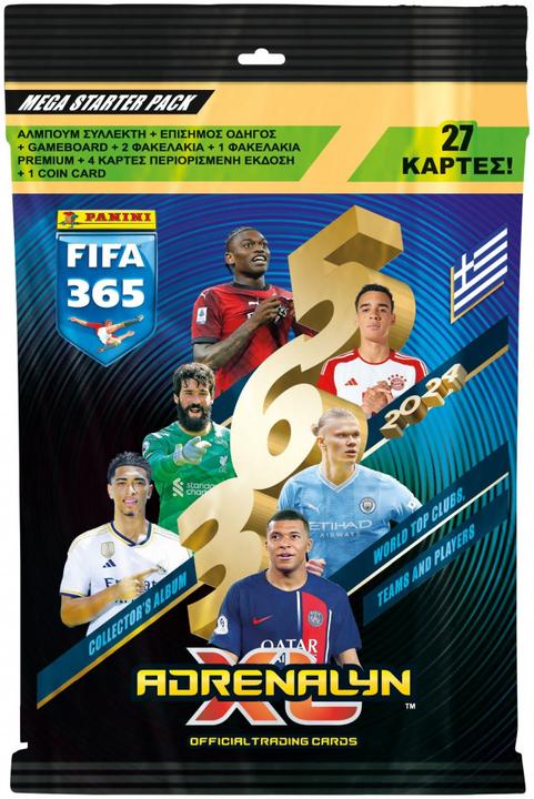 Immagine prodotto Panini FIFA 365 2024 - Adrenalyn XL Mega Starter Set Pack (Album, Guida Ufficiale, Tabellone, 2 buste)