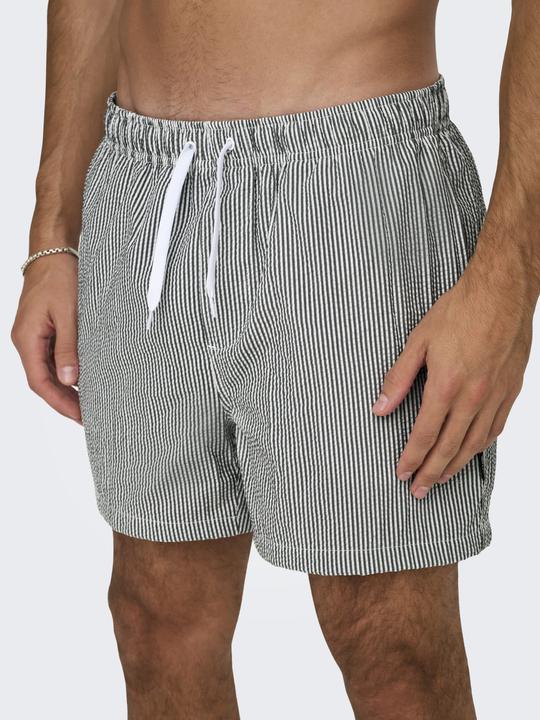 Produktbild Only & Sons Onsted Stripe Seersucker Swim Noos (XS)