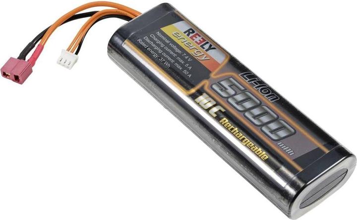 Produktbild Reely Modellbau-Akkupack (LiIon) 7.4 V 5000 mAh Zellen-Zahl: 2 10 C Hardcase T-S (7.40 V, 5000 mAh)