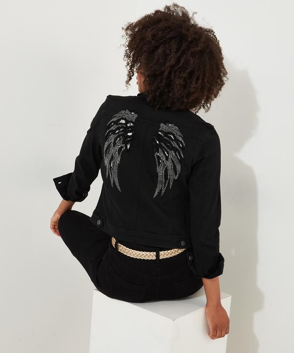 Actual product image Joe Browns Embellished distressed denim jacket (40)
