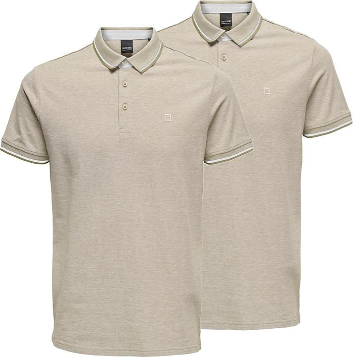 Actual product image Only & Sons 2-pack Onsefletcher polo shirt (M)