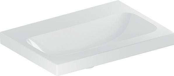 Geberit iCon Light Waschtisch, 60 cm x 42 cm, ohne Hahnloch, ohne Überlauf,501841 (780 mm, 600 mm)