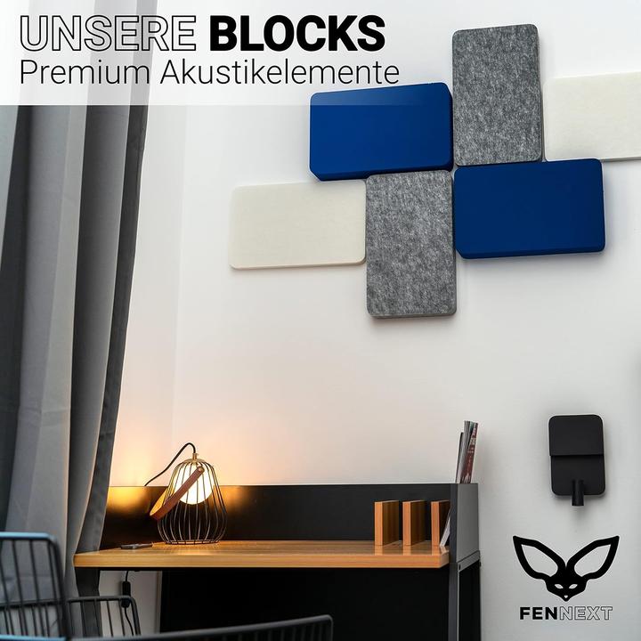 Produktbild Fennext 9 Stück 3D Schallabsorber-Paneele Vliesduo für Akustikdämmung (9 Stk.)