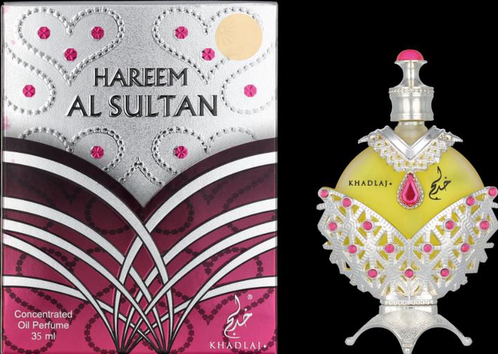 Actual product image Hollister Khadlaj Women's Hareem Sultan Silver Attar Oil Perfume (Eau de parfum, 35 ml)