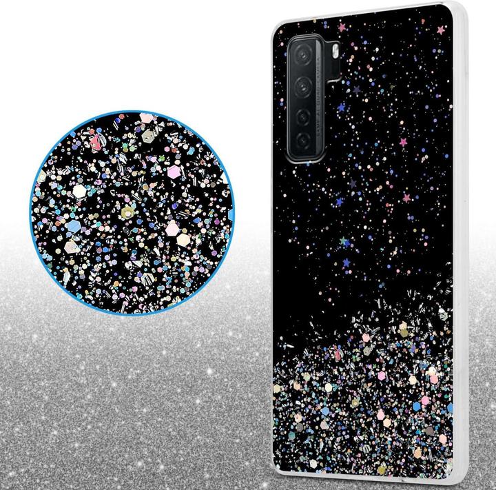 Immagine prodotto Cadorabo Custodia per Huawei P40 LITE 5G / NOVA 7 SE TPU funkelnder Glitter (Huawei Nova 7 SE, Huawei P40 Lite 5G)