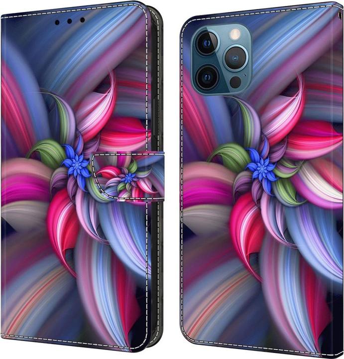 Image du produit Art iPhone 15 Pro Livre Etui avec porte-carte Fleur (Apple iPhone 15 Pro)