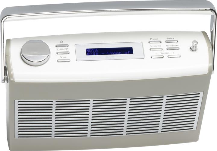 Produktbild Denver DAB-37GREY Radio Receiver Portable Digital Gray, White (DAB+, FM)