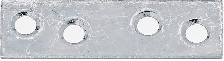 Produktbild GAH Flachverbinder Länge 50 mm Breite 14 mm Stärke 1,75 mm Stahl sendzimirverzinkt Anzahl Löcher 4 (Flachverbinder, 100 Stk.)