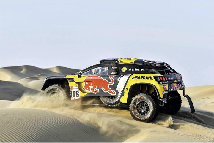 Image du produit Carson 1:16 RC Peug.Rally 3008 DKR LOEB 19 100% (RTR Prêt à fonctionner)