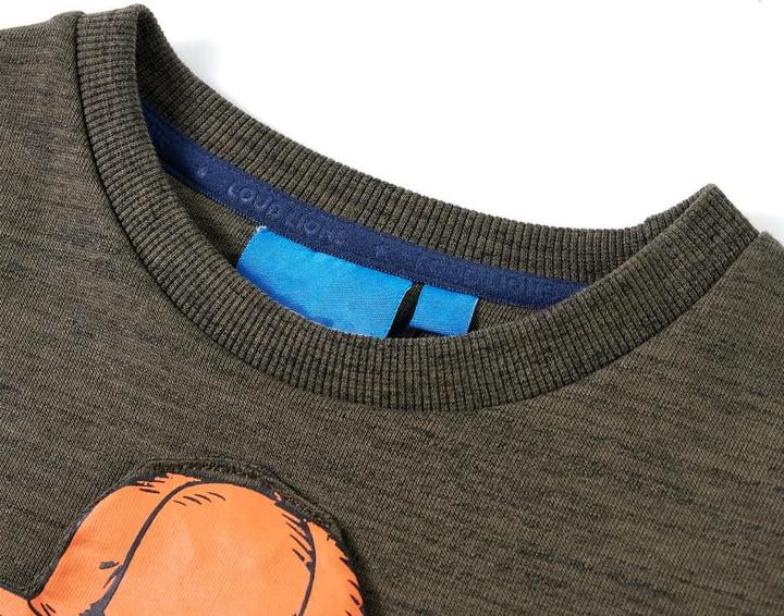 Immagine prodotto VidaXL Felpa da bambino cachi scuro melange 92,Materiale: 80 (92)