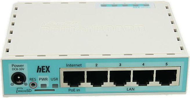 Produktbild MikroTik RB750GR3 Kabelrouter Gigabit Ethernet Türkis, Weiss RB750Gr3
