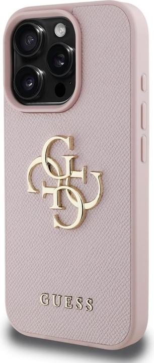 Produktbild Guess Hardcase PU Grained Big 4G and Classic Logo Case for iPhone 16 Pro Max 6,9" Pink (Apple iPhone 16 Pro Max)