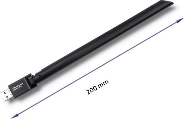 Actual product image Qoltec 57001 Network card WLAN (USB)
